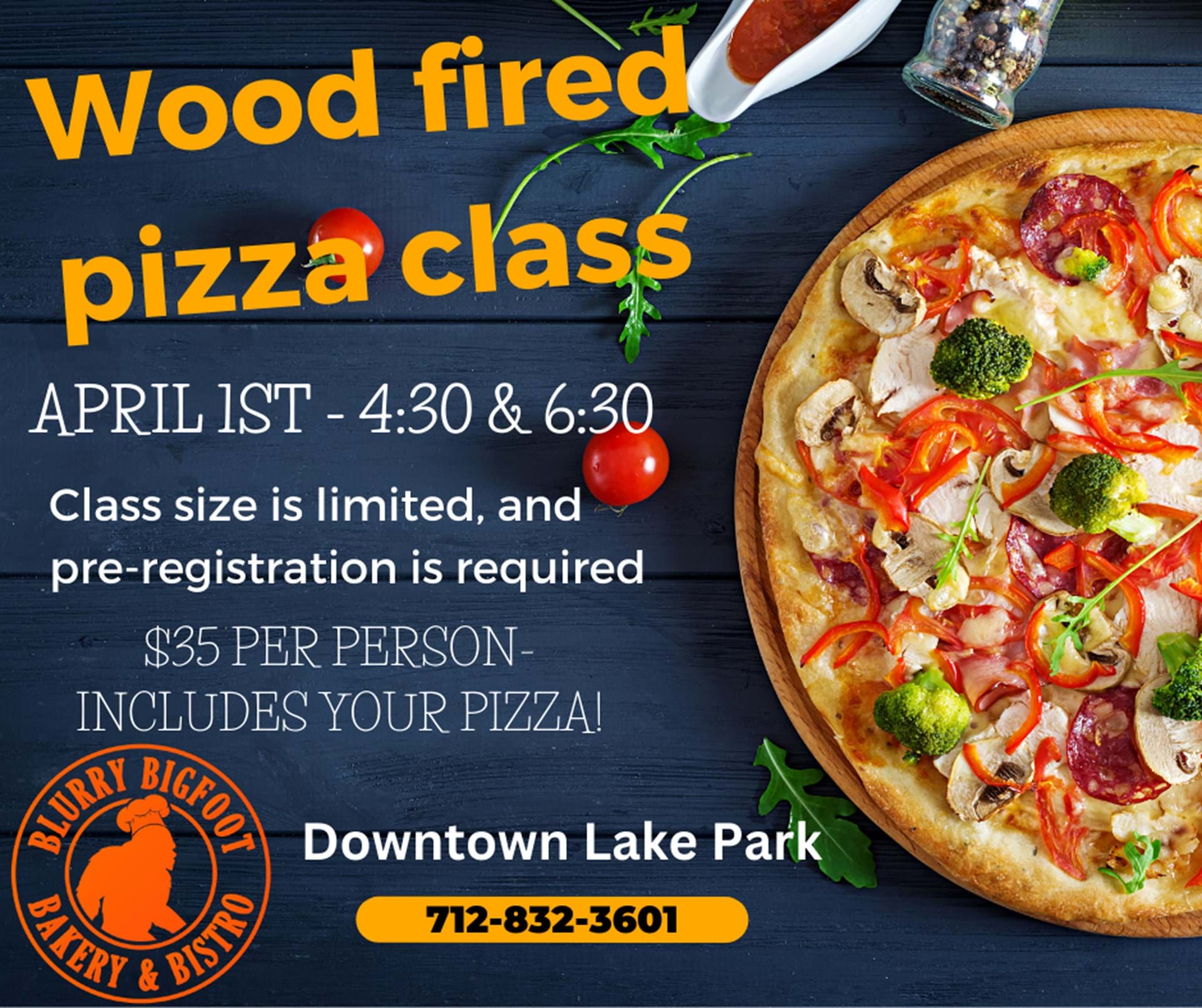 Make your own wood fired pizza!